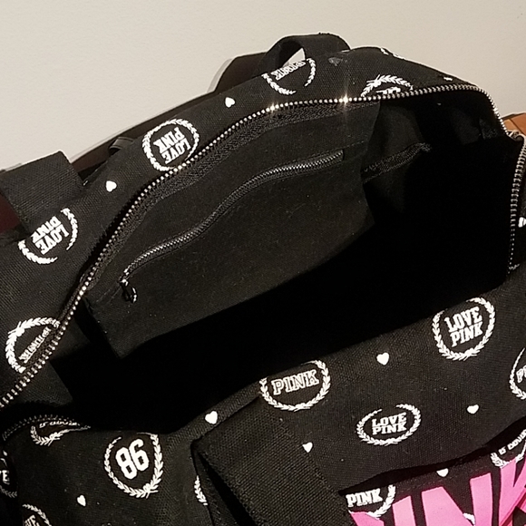 VS Vintage Pink Logo Duffle & Backpack - Picture 5 of 6